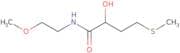 2-Hydroxy-N-(2-methoxyethyl)-4-(methylsulfanyl)butanamide