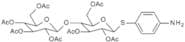 4-Aminophenyl 2,3,6-tri-O-acetyl-4-O-(2,3,4,6-tetra-O-acetyl-b-D-glucopyranosyl)-b-D-thioglucopyra…