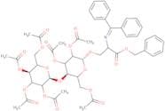 N-Diphenylmethylene-O-(2,3,6,2',3',4',6'-hepta-O-acetyl-b-D-lactosyl)-L-serine, benzyl ester
