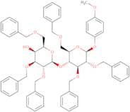 4-Methoxyphenyl 4-O-(2,3,6-tri-O-benzyl-b-D-galactopyranosyl)-2,3,6-tri-O-benzyl-b-D-glucopyranosi…