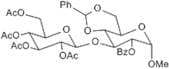 Methyl 3-O-(2,3,4,6-tetra-O-acetyl-b-D-glucopyranosyl)-4,6-O-benzylidene-2-O-benzoyl-a-D-glucopyra…