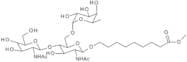8-Methoxycarbonyloctyl-6-O-(a-L-fucopyranosyl)-N,N'-diacetyl-chitobioside