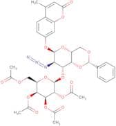 4-Methylumbelliferyl 2-azido-2-deoxy-3-O-(tetra-O-acetyl-b-D-galactopyranosyl)-4,6-O-benzylidene-a…