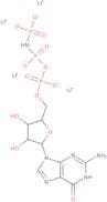 Guanosine 5'-[beta,gamma-imido]triphosphate tetralithium hydrate