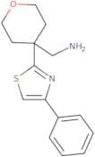 [4-(4-Phenyl-1,3-thiazol-2-yl)oxan-4-yl]methanamine