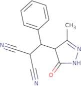((3-methyl-5-oxo(2-pyrazolin-4-yl))phenylmethyl)methane-1,1-dicarbonitrile