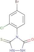 4-(4-Bromo-2-chlorophenyl)-3-sulfanyl-4,5-dihydro-1H-1,2,4-triazol-5-one