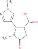 1-Methyl-2-(1-methyl-1H-pyrazol-4-yl)-5-oxopyrrolidine-3-carboxylic acid
