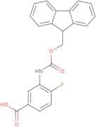 3-{[(9H-Fluoren-9-ylmethoxy)carbonyl]amino}-4-fluorobenzoic acid