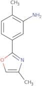 2-Methyl-5-(4-methyl-1,3-oxazol-2-yl)aniline