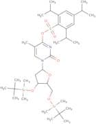 3',5'-Bis-o-(t-butyldimethylsilyl)-O4-(2,4,6-triisopropylphenylsulfonyl)thymidine