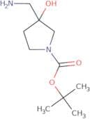 tert-butyl 3-(aminomethyl)-3-hydroxypyrrolidine-1-carboxylate