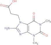3-(8-Amino-1,3-dimethyl-2,6-dioxo-2,3-dihydro-1H-purin-7(6H)-yl)propanoic acid