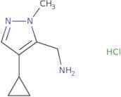 (4-Cyclopropyl-1-methyl-1H-pyrazol-5-yl)methanamine hydrochloride