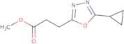 Methyl 3-(5-cyclopropyl-1,3,4-oxadiazol-2-yl)propanoate