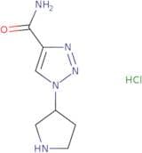 1-(Pyrrolidin-3-yl)-1H-1,2,3-triazole-4-carboxamide hydrochloride