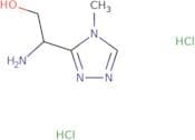 2-Amino-2-(4-methyl-4H-1,2,4-triazol-3-yl)ethan-1-ol dihydrochloride