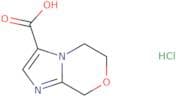 5H,6H,8H-Imidazo[2,1-c][1,4]oxazine-3-carboxylic acid hydrochloride