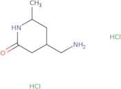 4-(Aminomethyl)-6-methylpiperidin-2-one dihydrochloride
