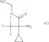 Ethyl 2-amino-2-cyclopropyl-3,3,3-trifluoropropanoate hydrochloride