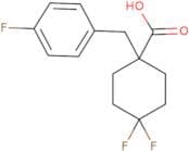 4,4-Difluoro-1-[(4-fluorophenyl)methyl]cyclohexane-1-carboxylic acid