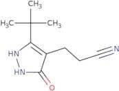 3-(3-tert-Butyl-5-hydroxy-1H-pyrazol-4-yl)propanenitrile