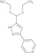 4-[3-(Diethoxymethyl)-1H-pyrazol-5-yl]pyridine
