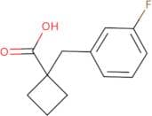 1-[(3-Fluorophenyl)methyl]cyclobutane-1-carboxylic acid
