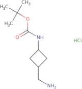 rac-tert-Butyl N-[(1R,3R)-3-(aminomethyl)cyclobutyl]carbamate hydrochloride