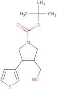 rac-tert-Butyl (3R,4S)-3-(hydroxymethyl)-4-(thiophen-3-yl)pyrrolidine-1-carboxylate