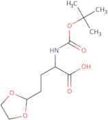 2-{[(tert-Butoxy)carbonyl]amino}-4-(1,3-dioxolan-2-yl)butanoic acid