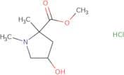 Methyl 4-hydroxy-1,2-dimethylpyrrolidine-2-carboxylate hydrochloride