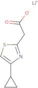 2-(4-cyclopropyl-1,3-thiazol-2-yl)acetate lithium (I)