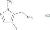 (4-Iodo-1-methyl-1H-pyrazol-5-yl)methanamine hydrochloride