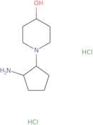 1-(2-Aminocyclopentyl)piperidin-4-ol dihydrochloride