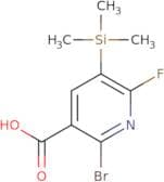 2-Bromo-6-fluoro-5-(trimethylsilyl)pyridine-3-carboxylic acid