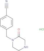 4-[(2-Oxopiperazin-1-yl)methyl]benzonitrile hydrochloride