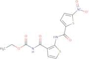 Ethyl (2-(5-nitrothiophene-2-carboxamido)thiophene-3-carbonyl)carbamate