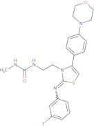 N-(2-(2-((3-Fluorophenyl)imino)-4-(4-morpholin-4-ylphenyl)-1,3-thiazol-3(2H)-yl)ethyl)-N'-methylur…