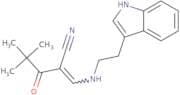 2-(2,2-dimethylpropanoyl)-3-((2-indol-3-ylethyl)amino)prop-2-enenitrile
