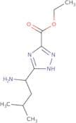 Ethyl 3-(1-amino-3-methylbutyl)-1H-1,2,4-triazole-5-carboxylate