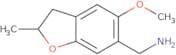 (5-Methoxy-2-methyl-2,3-dihydro-1-benzofuran-6-yl)methanamine