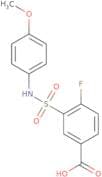 4-Fluoro-3-[(4-methoxyphenyl)sulfamoyl]benzoic acid