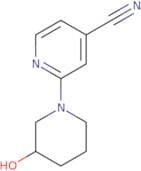 2-(3-Hydroxypiperidin-1-yl)pyridine-4-carbonitrile