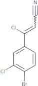 3-(4-Bromo-3-chlorophenyl)-3-chloroprop-2-enenitrile