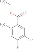 Ethyl 5-bromo-4-fluoro-2-methylbenzoate