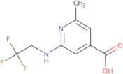 2-Methyl-6-[(2,2,2-trifluoroethyl)amino]pyridine-4-carboxylic acid