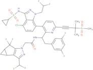 N-[(1R)-1-[3-[4-Chloro-3-(cyclopropylsulfonylamino)-1-(2,2-difluoroethyl)indazol-7-yl]-6-(3-methyl…
