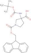 3-{[(tert-Butoxy)carbonyl]amino}-1-[(9H-fluoren-9-ylmethoxy)carbonyl]pyrrolidine-3-carboxylic acid