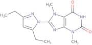 8-(3,5-Diethyl-1H-pyrazol-1-yl)-3,7-dimethyl-1H-purine-2,6(3H,7H)-dione